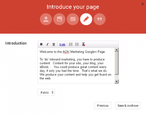 Introduce your Google Plus page