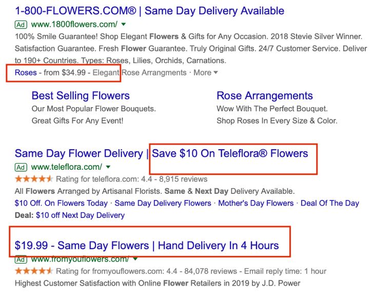 Google Search Results - flowers
