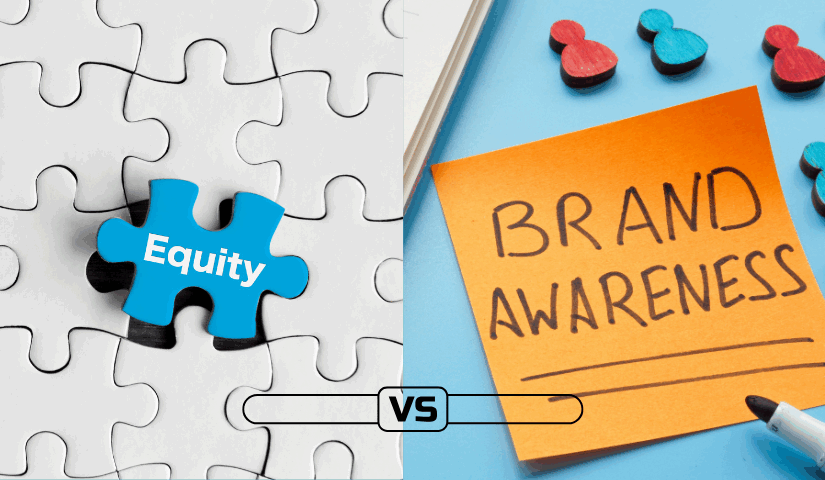 Learn the key differences between brand equity and brand awareness, how they impact your marketing strategy, and why both are essential.