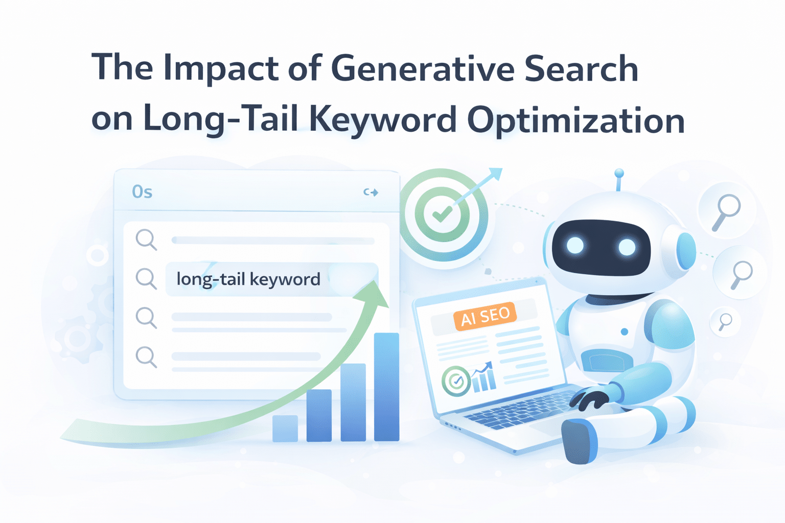 Image: AI robot optimizing long-tail keywords