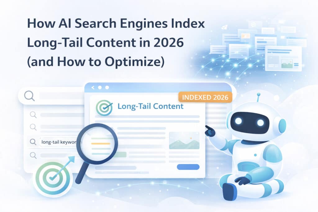 Image showcasing How AI Search Engines Index Long-Tail Content in 2026 (and How to ...