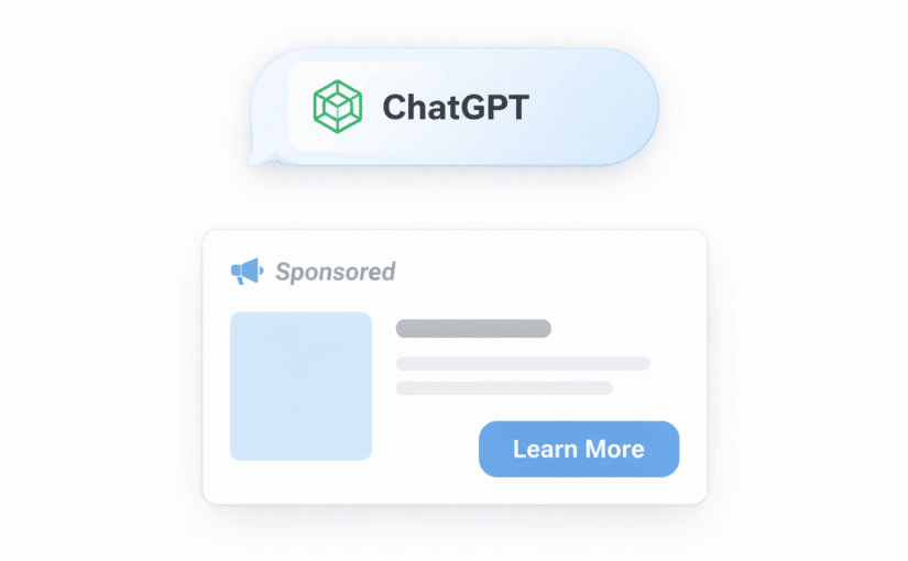 Example of a sponsored listing shown below a ChatGPT answer