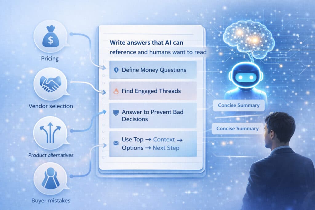image : The playbook: write answers that AI can reference and humans want to read