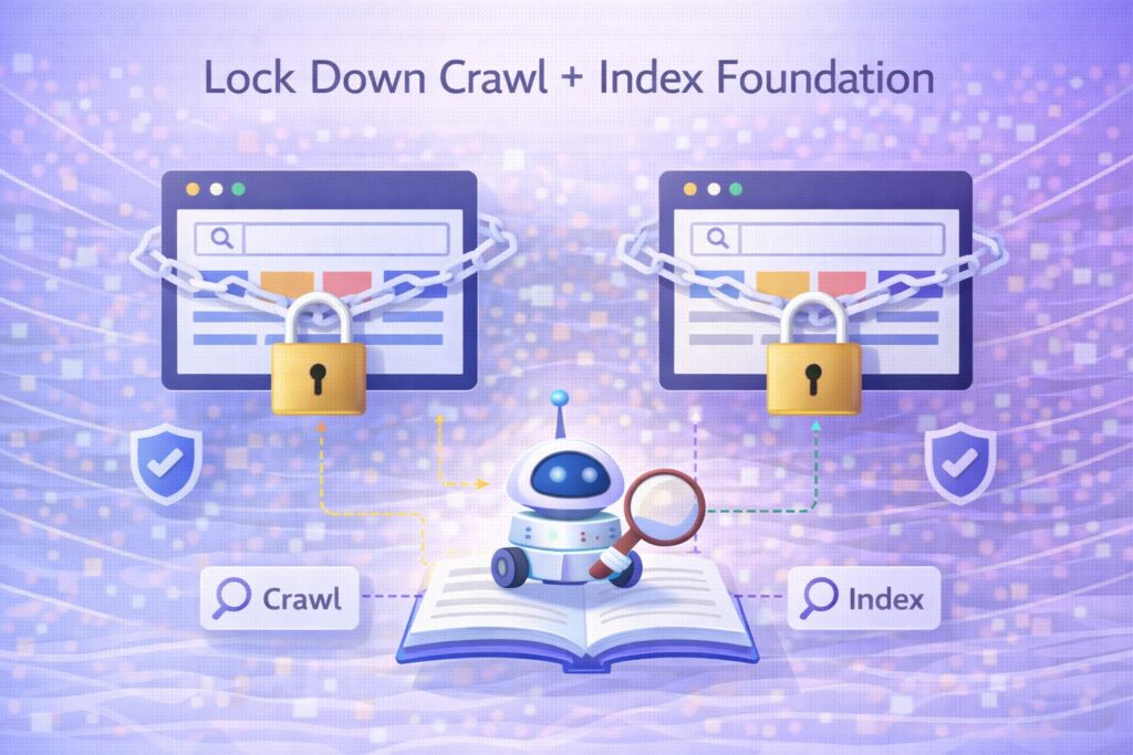 Imag: Strategy #2: Lock down crawl + index foundation