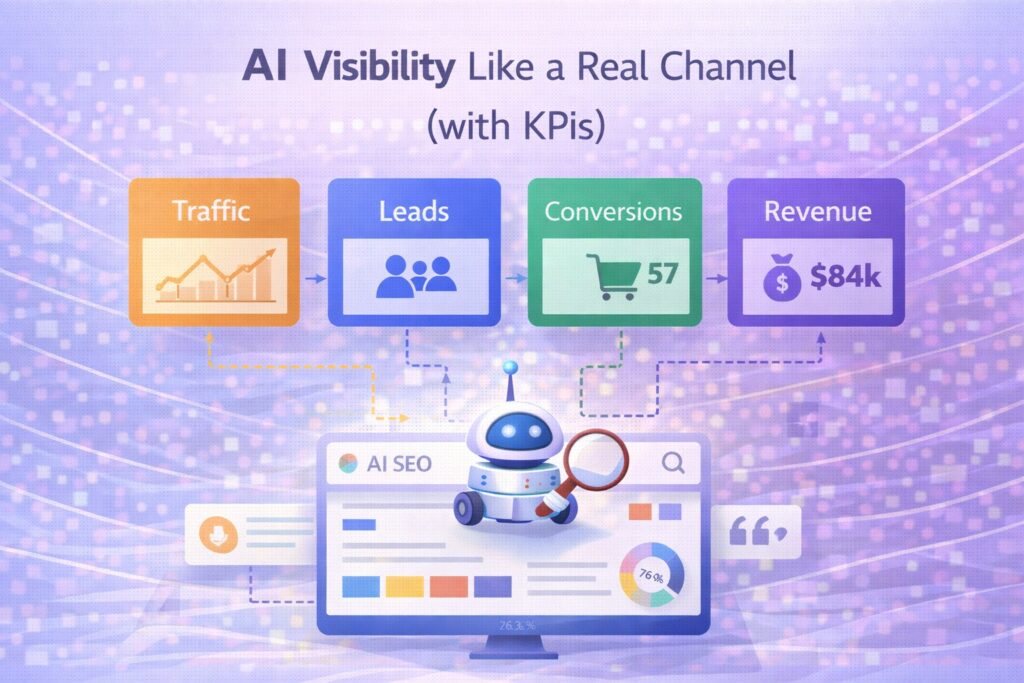 Image: Strategy #1: Treat AI visibility like a real channel (with KPIs)