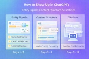 How to show up in ChatGPT using entity signals, content structure, and citations