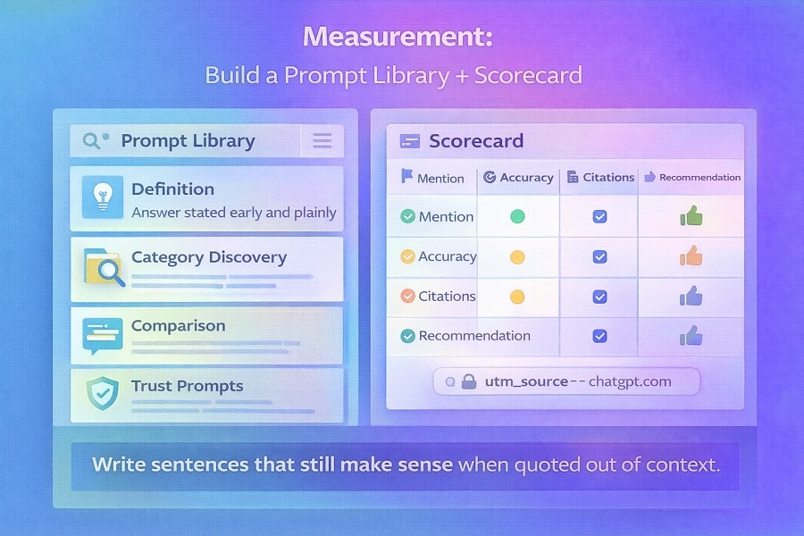 Framework illustrating how brands appear in ChatGPT search results