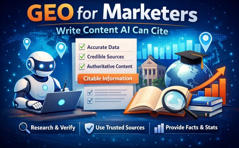 Image: GEO for Marketers: Write Content AI Can Cite