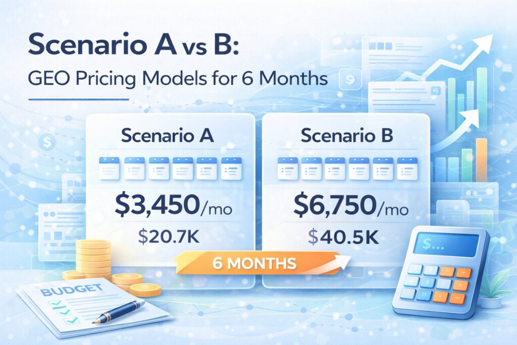 Two Ways to Price a 6-Month GEO Program