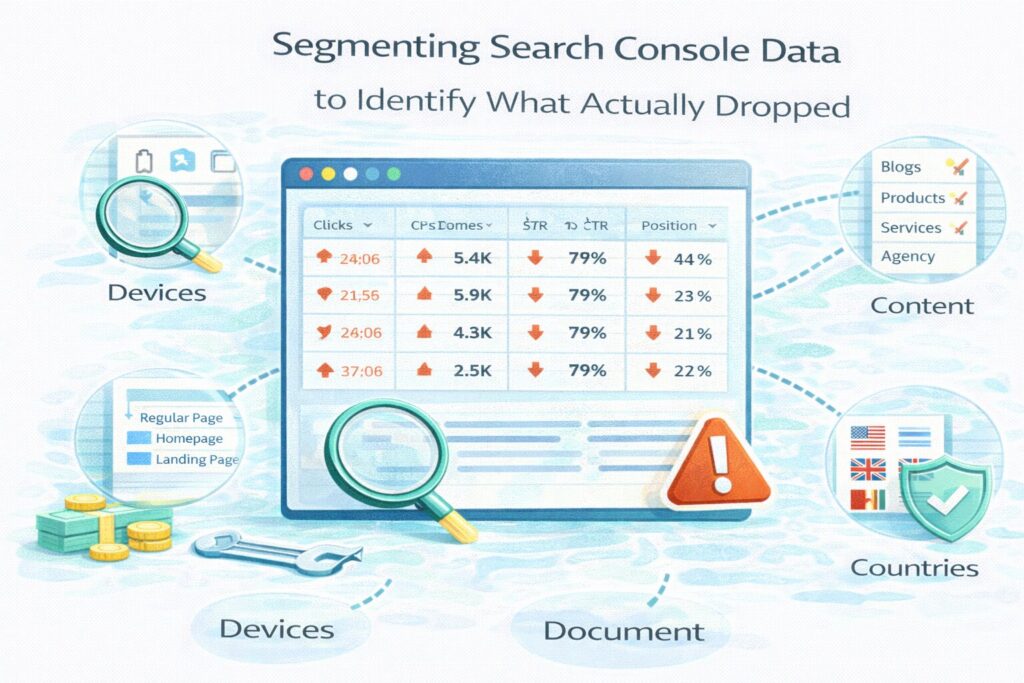 Image: Segmenting Search Console Data to Identify What Actually Dropped