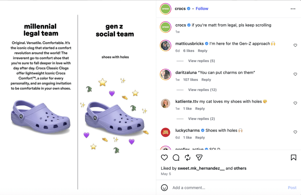 Explore the viral Millennial vs. Gen Z marketing trend and how brands are turning polished product copy into funny & social-first content.
